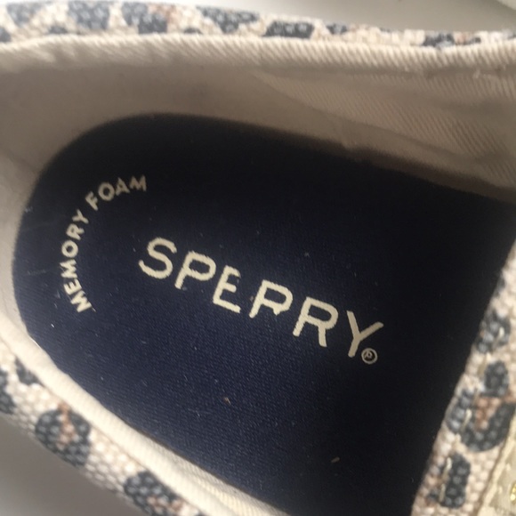 Sperry crest vibe women’s leather lace up leopard print shoes size 5 cle… - Picture 5 of 9